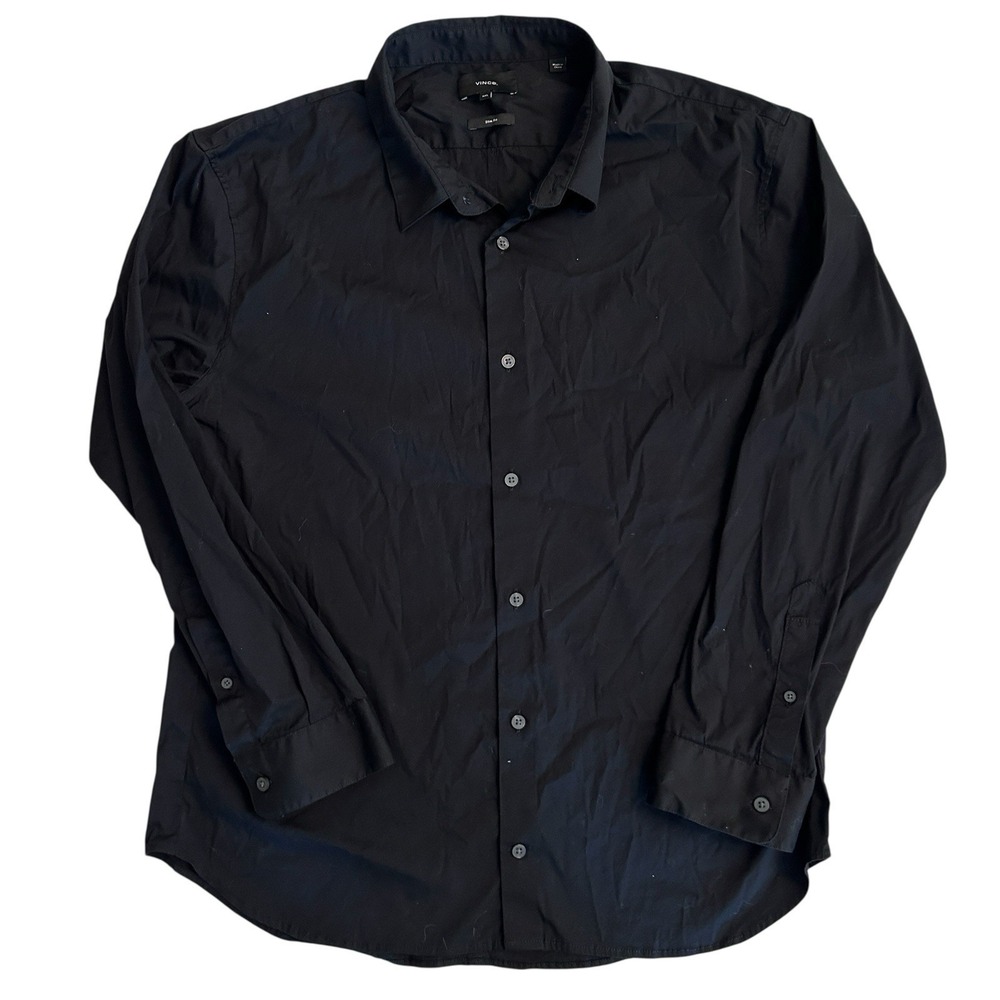 Vince. Men's 2XL Button Down Shirt Longsleeve Slim Fit Cotton‎ Stretch Preppy